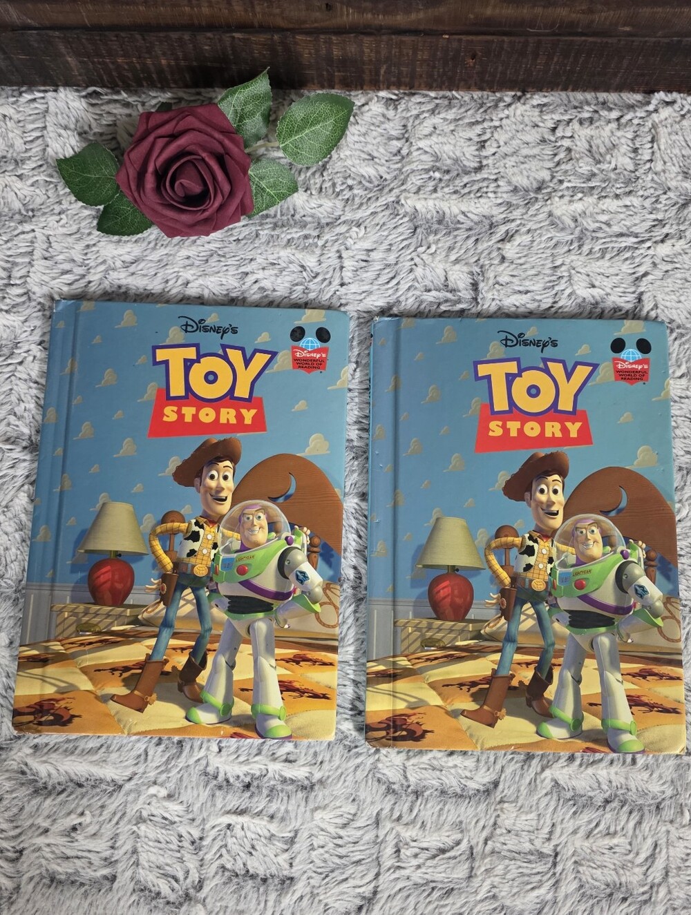 Toy Story Books Set of 2 Vintage Children's Book 90s Disney